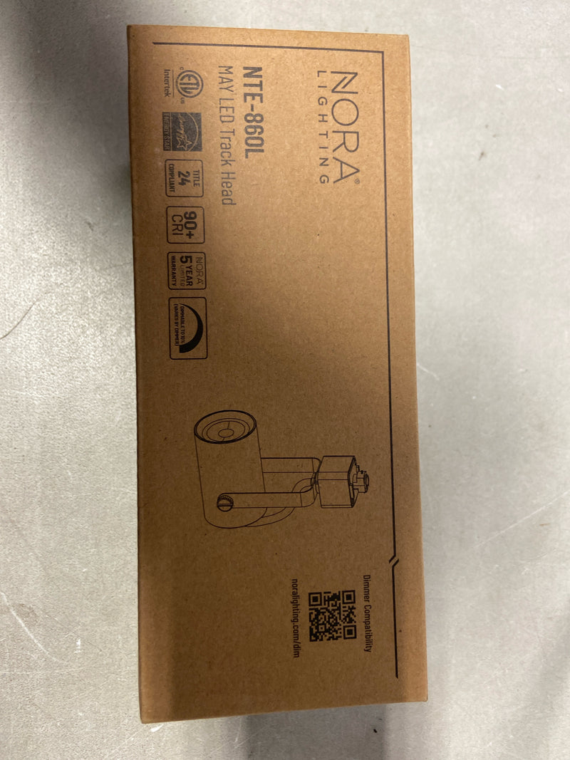 Nora Lighting NTE-860L927M10B MAY H-Track 2700K LED Track Head -2700K - Black