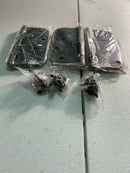 Miseno MDH4003BK 4 x 4 Plain Bearing 5/8" Radius Corner Door Hinge - Pack of 3 - Matte Black