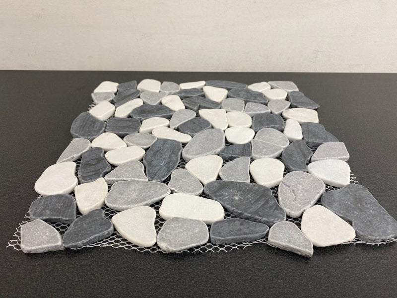 Emser Tile M18VENEIT1212MF Venetian Pebbles - Pebble Mosaic Floor and Wall Tile - Textured Stone Visual - Italia