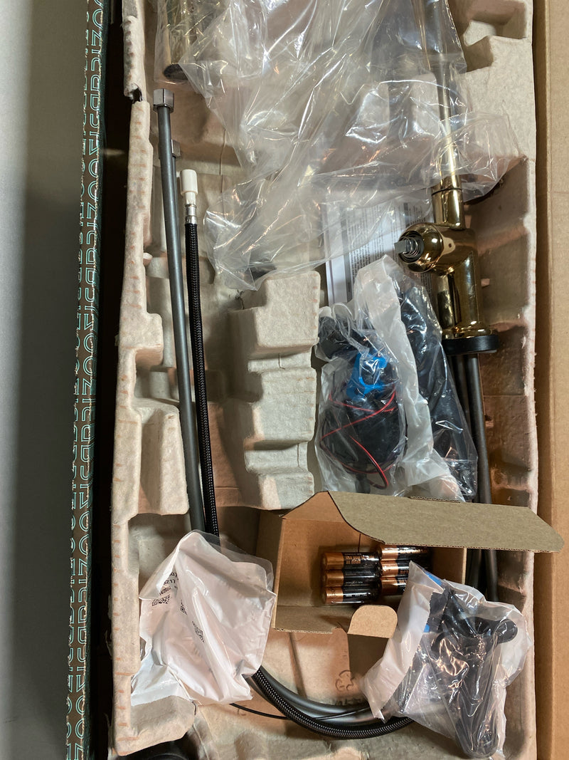 Brizo 64075LF-PGLHP Odin 1.8 GPM Single Hole SmartTouch Pull Down Kitchen Faucet with On/Off Touch Activation and Arc Spout - Less Handle - Polished Gold