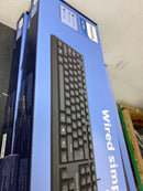 Philips USB Keyboard for Home or Office — Full-Sized Wired Computer Keyboard with Foldable Shoulders | 104/105 Quiet-Click Keys, Ergonomic, Low-Profile | Plug & Play (SPK6234)