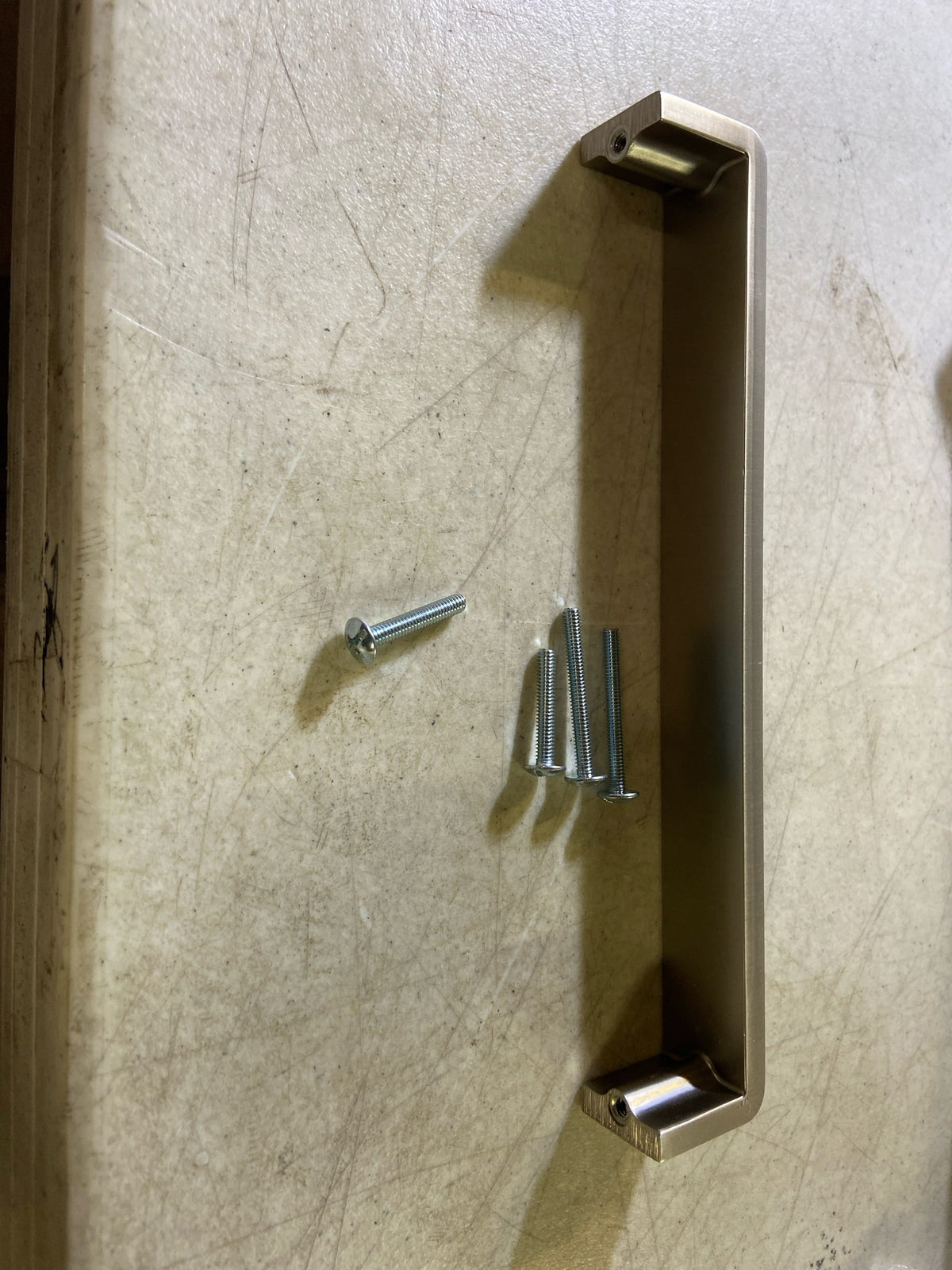 Sietto P-2002-8-SN Hammered 8 Inch Center to Center Handle Cabinet Pull - Satin Nickel