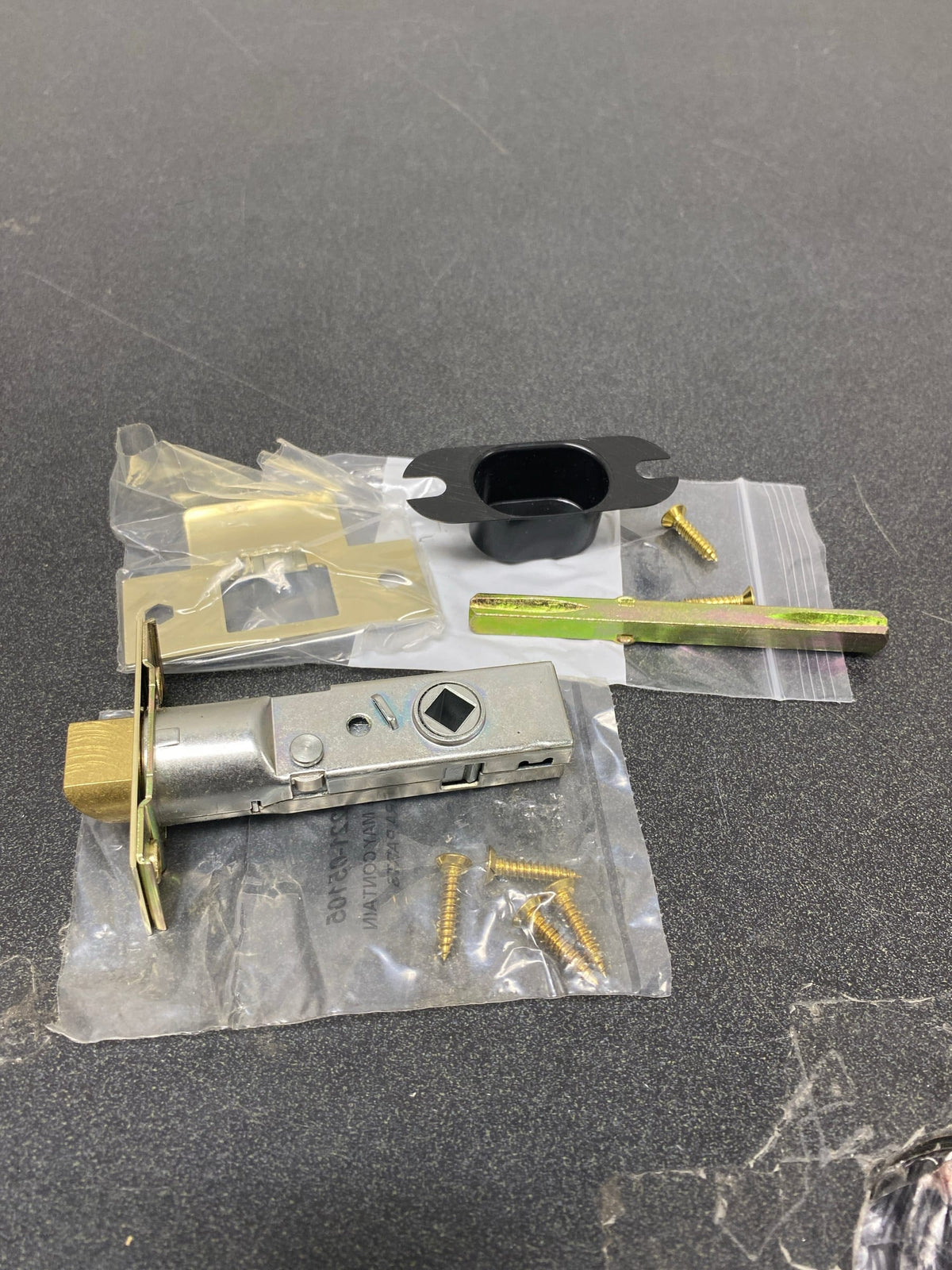 Baldwin 5510044 Passage Door Knob Latch for 2-3/8" Backset - Satin Brass