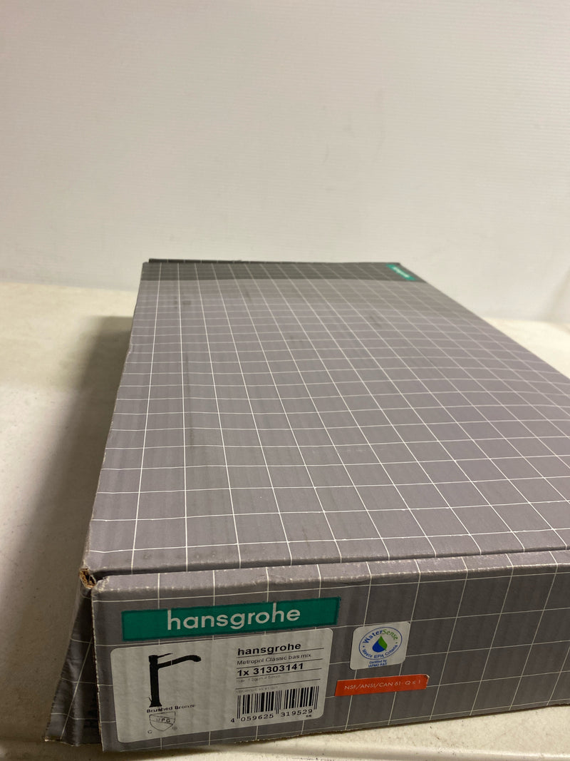 Hansgrohe 31303141 Metropol Classic 1.2 GPM Single Hole Bathroom Faucet with Pop-Up Drain Assembly - Brushed Bronze