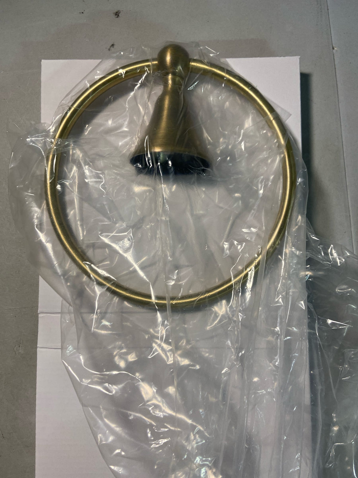 Signature Hardware 498207 Traditional 6-7/8" Wall Mounted Towel Ring - Aged Brass
