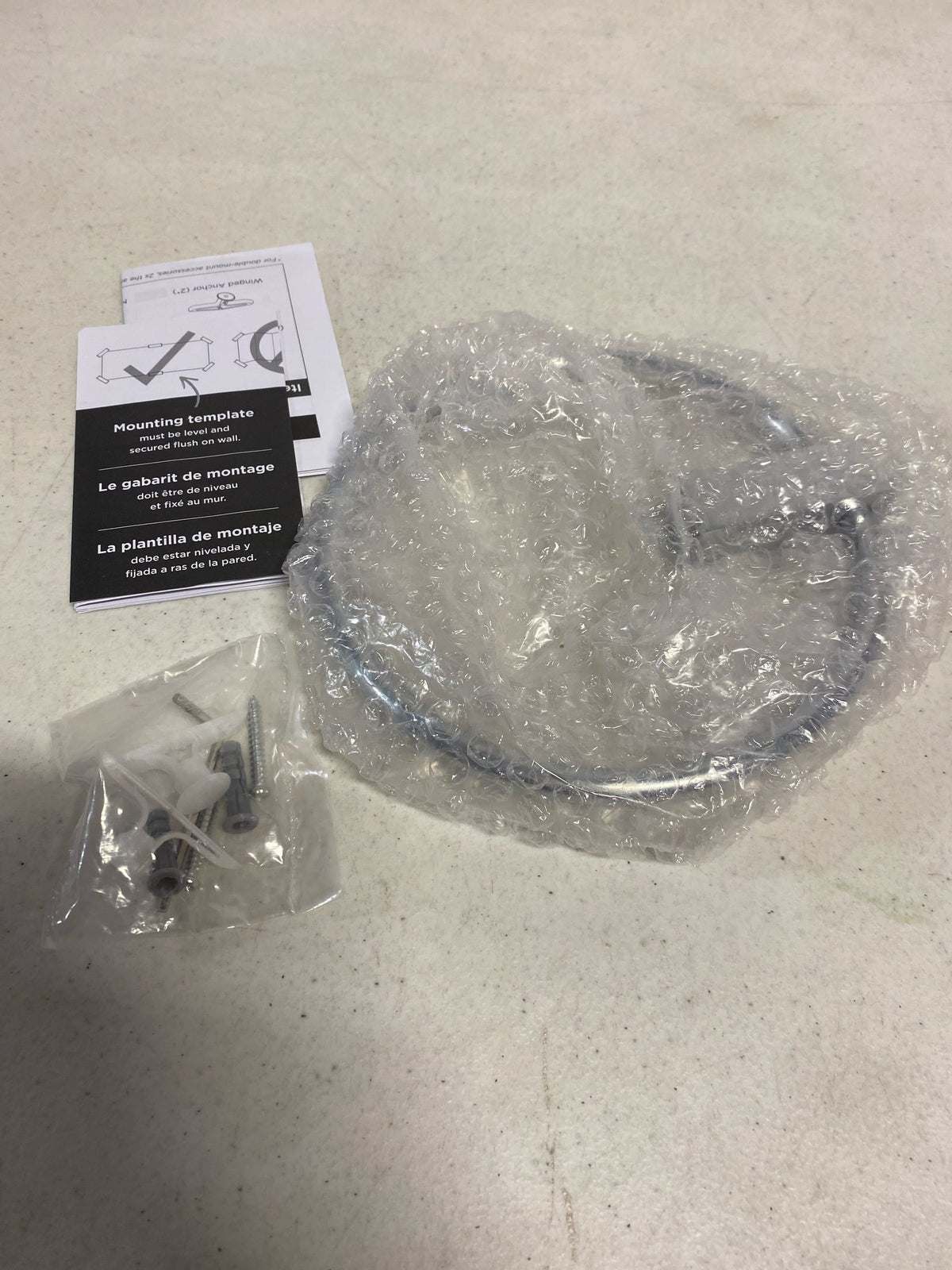 Amerock BH3608226 Monument 6-1/2 in. (165 mm) L Towel Ring in Chrome