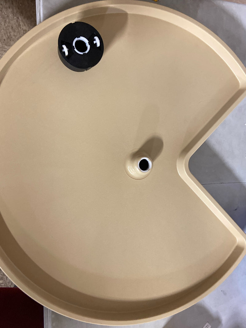 Rev-a-shelf 3472-32-15-52 32 in. Almond Polymer Kidney Lazy Susan Set