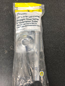 = Sharkbite 1/2" x 3/8" OD Comp Angle Stop Valve 5" Extension Tube 1642657 NEW