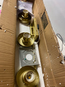 Elegant Lighting LD7319W32BRA Taryin 4 Light 32" Wide Vanity Light - Brass / Clear