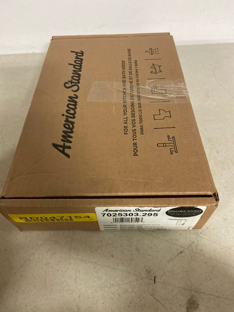 American Standard 7025303.295 Paradigm Selectronic Integrated Faucet with SmarTherm, Battery-Powered, 0.35 gpm, Brushed Nickel