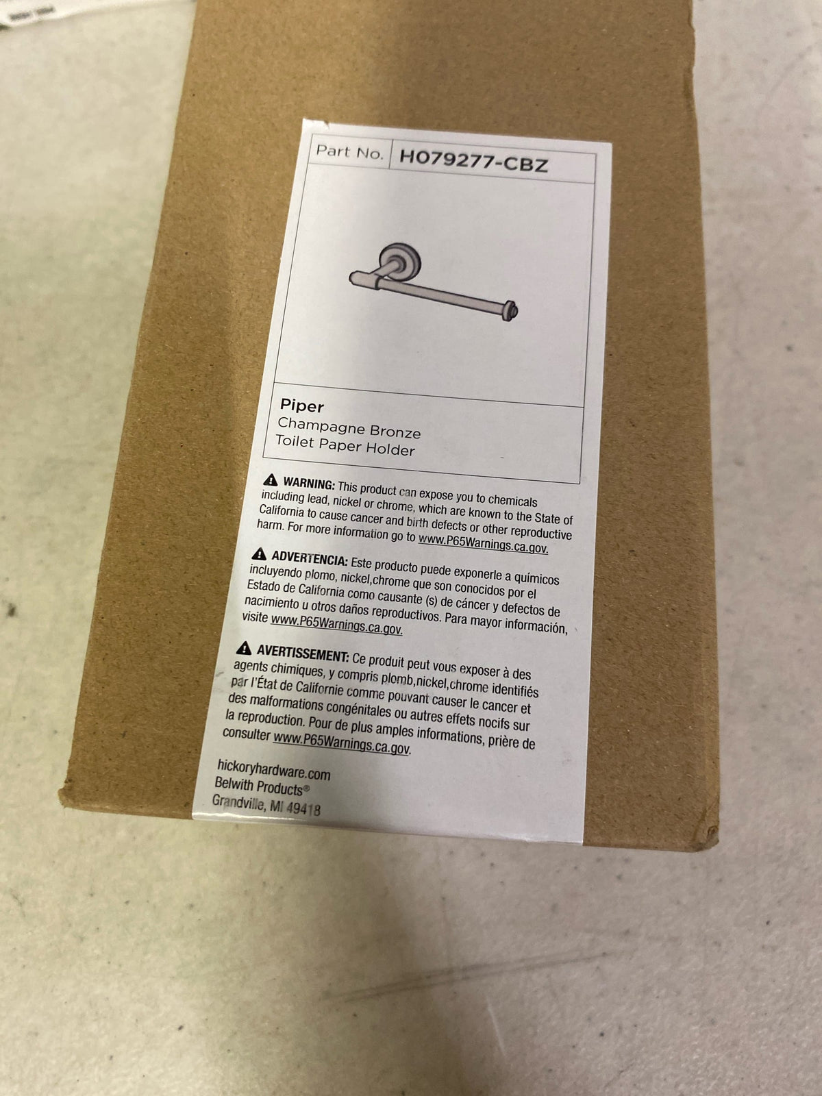 Hickory Hardware, H079277-CBZ, TOILET PAPER HOLDER, PIPER