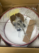 Cal Lighting FX-3744-RED Lonoke 4 Light 24" Wide Pendant - Red