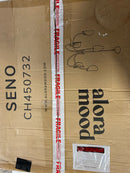 Alora mood CH450732AGCW Seno 32 in. 5 Light 60-Watt Aged Gold/White Cotton Fabric Chandelier