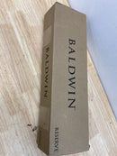 Baldwin SCWESXELLTRR150 Westcliff Standard C Keyway Single Cylinder Keyed Entry Handleset with Traditional Round Rose and Ellipse Knob on Interior - Satin Nickel