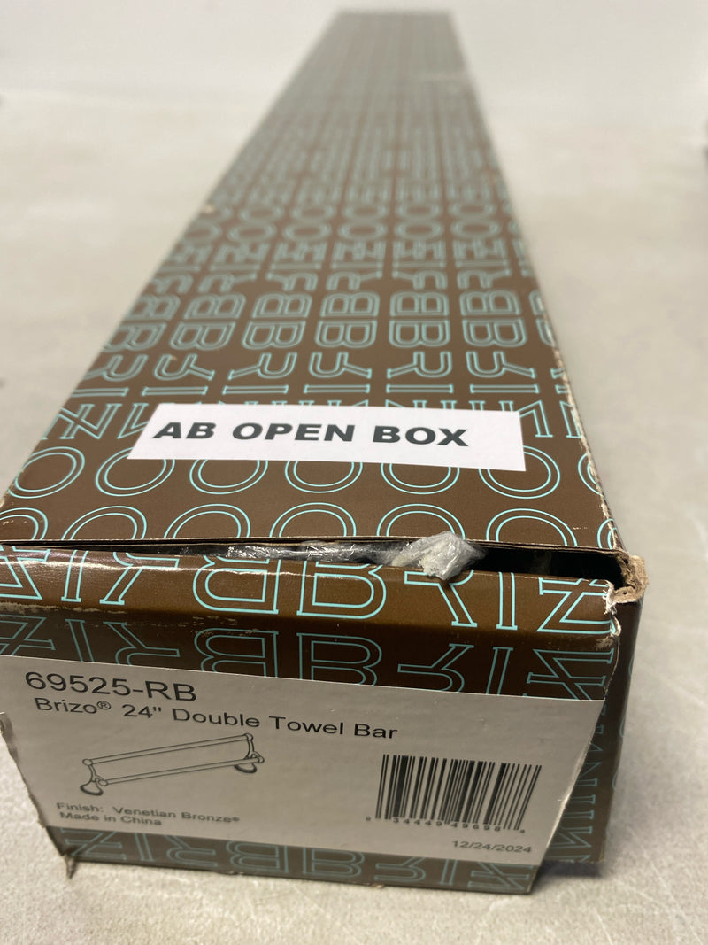 Brizo 69525-RB Traditional 24" Double Towel Bar - Venetian Bronze