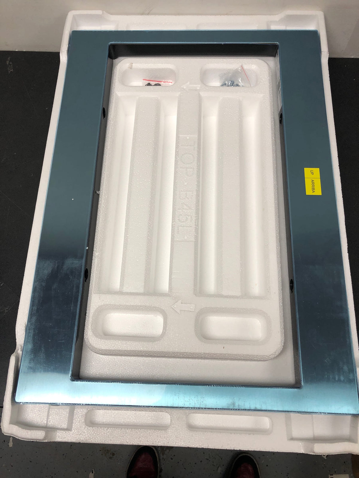 GE JX7227SLSS 27 Inch Wide Trim Kit for Built-In Microwaves - Stainless Steel
