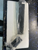 Signature Hardware 296233 12" x 3-1/8" Iron Strap Hinge with Pintle - Single Hinge - Black Powder Coat