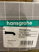 hansgrohe Tub Spout Premium 2-inch Classic Tub Spout in brushed nickel, 14148821
