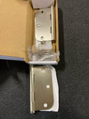 Emtek 96133US15 3.5" x 3.5" Solid Brass 5/8" Radius Corner Plain Bearing Mortise Hinge - Pair - Satin Nickel