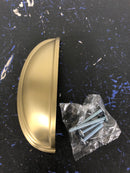 Amerock Ashby 3 and 4 Inch Center to Center Cup Cabinet Pull - Golden Champagne