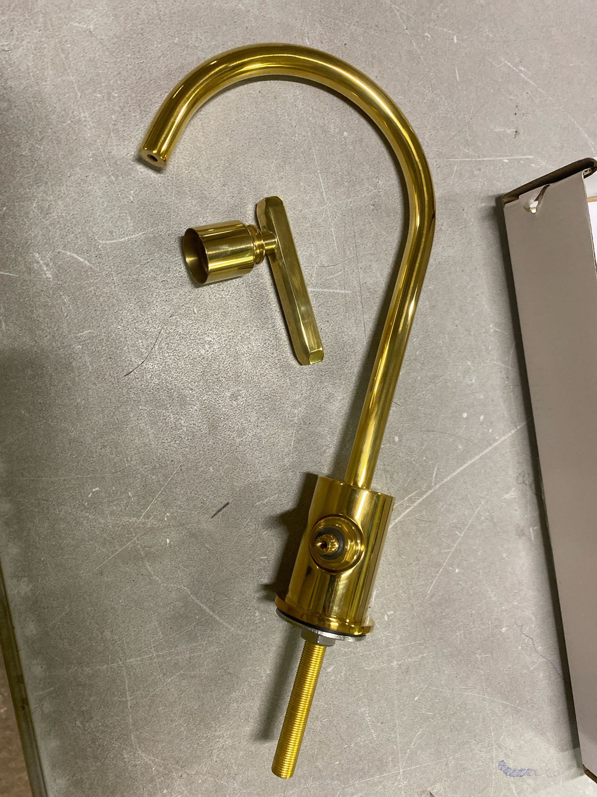 Rohl AP70D1LMULB Apothecary 0.5 GPM Cold Water Dispenser - Unlacquered Brass (Living Finish)