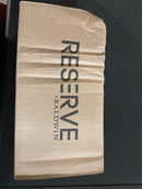 Baldwin PSSQUCFR150 Square Passage Door Lever Set with 5 Inch Rectangle Rose from the Reserve Collection - Satin Nickel