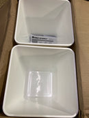 Rev-A-Shelf RV-15PB-2 S Classic 11-3/4"W Steel Frame Double Pull Out 27 Qt Trash Cans / Waste Bins with Full Extension Slides - White