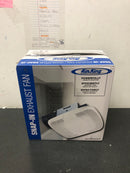 Air King BFQ140 120 CFM 4.0 Sone Exhaust Fan with Snap-In Installation from the High Performance Collection - White