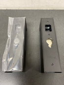 Cavilock CL400D0462 Magnetic Latching Keyed Entry Double Door Pocket Door Set for 1-3/4 Inch Door Thickness - Matte Black
