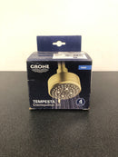 Grohe 26043EN1 Brushed Nickel Tempesta Cosmopolitan 1.75 GPM Multi Function Shower Head with DreamSpray, SpeedClean, and EcoJoy Technology