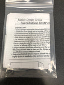 Justice Design Group CER-6170-RRST Radiance 8" Wide Flush Mount Ceiling Fixture from the Trapezoid Series - Real Rust
