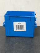 Carlon B118A 1-Gang 18 cu. in. Blue PVC New Work Electrical Switch and Outlet Box