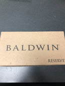 Baldwin ENTUBCRR260 Tube Single Cylinder Keyed Entry Door Lever Set with Contemporary Round Rose - Polished Chrome