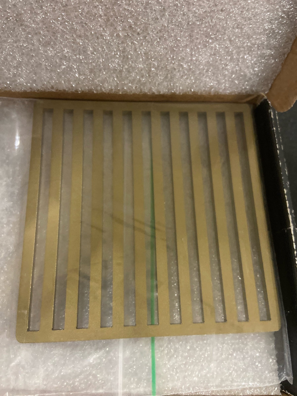 Infinity Drain NS 5 SB Lines 5" Drain Grate Only for Select Infinity Drain Center Drains - Satin Bronze
