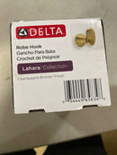 Delta 73835-CZ Lahara Wall Mount Knob Towel Hook Bath Hardware Accessory in Champagne Bronze