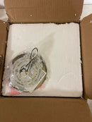 Jonathan y JYL1327B Paulina 8.5 in. 1-Light Classic Industrial Iron LED Flush Mount, White/Gold Painting