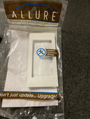 TayMac A72W Allure 1 Gang Rocker / GFI Wall Plate - White