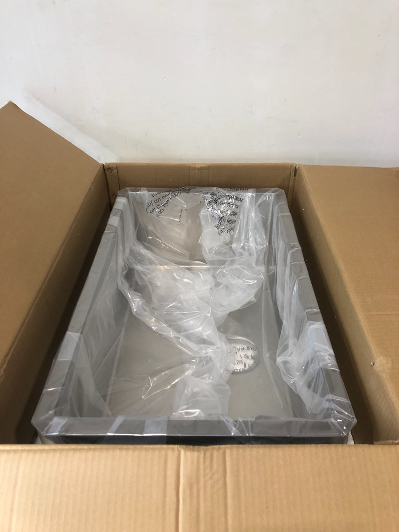 Kraus 30" Single Basin 16 Gauge Stainless Steel Kitchen Sink for Undermount Installations - Basin Rack and Basket Strainer Included