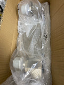 Justice Design Group FAB-8922-10-WHTE-DBRZ Textile 15" Modular 2 Light Vanity Light - Dark Bronze