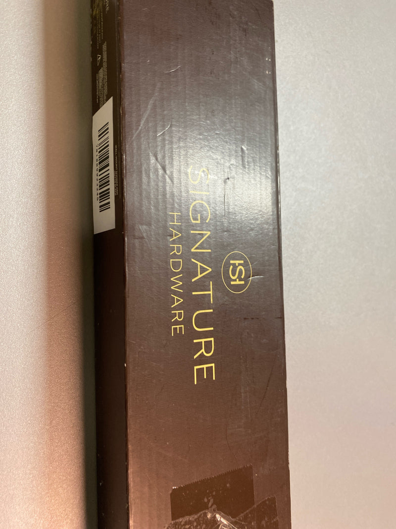 Signature Hardware SHSK86MB 12" Standard Shower arm with Flared Flange - Matte Black