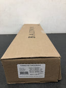 Baldwin EESANxSQUCQE112 Santa Cruz Full Plate Single Cylinder Keyed Entry Handleset with Interior Square Lever and Emergency Egress Function - Venetian Bronze