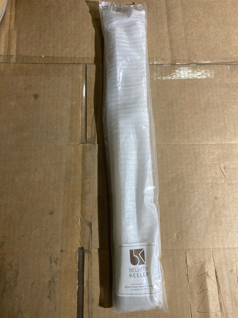 Belwith Keeler B079412-SS Verge 18" Center to Center Solid Brass Knurled Bar Appliance Handle / Appliance Pull - Stainless Steel