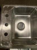 Elkay LRAD1918653 Lustertone Stainless Steel 19" x 18" x 6-1/2", Single Bowl Top Mount ADA Sink Lustertone