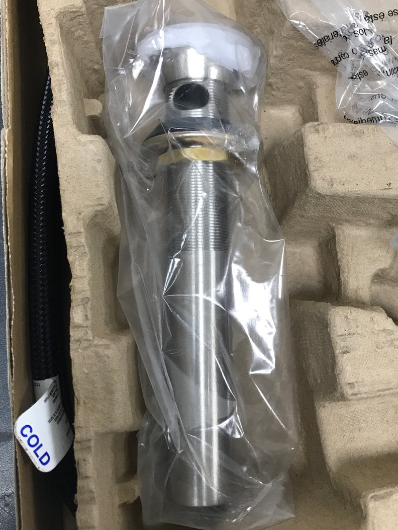 Kohler K-22022-4-SN Tempered 1.2 GPM Single Hole Bathroom Faucet with Pop-Up Drain Assembly - Vibrant Polished Nickel