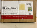 Design House 578575 Grafton 10" Tall Integrated LED Bathroom Sconce with Synthetic Shade - Satin Nickel