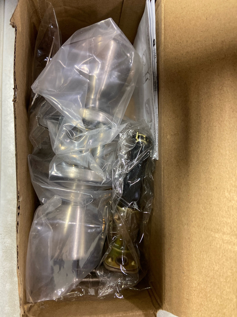 Miseno MLK1010 Buchanan Tulip Single Cylinder Keyed Entry Door Knob Set - Satin Nickel