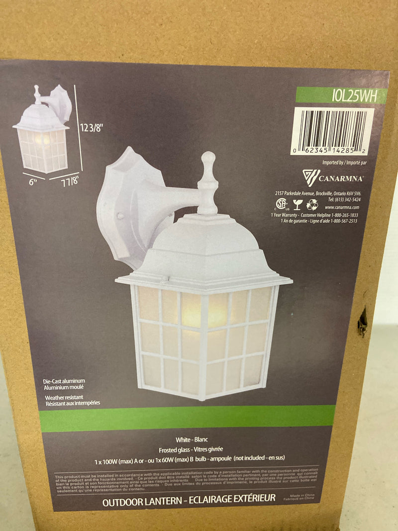 Canarm IOL2511 Single Light 12-1/4" High Outdoor Wall Sconce - White