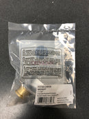 Hickory Hardware P3709-CABGB Midway 1-1/4" Chic Acrylic Clear Round Button Cabinet Knob / Drawer Knob - Crysacrylic with Brushed Golden Brass