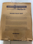 Jones Stephens C3B4R250 Comfort Seats Round Closed-Front Toilet Seat - Citron Yellow
