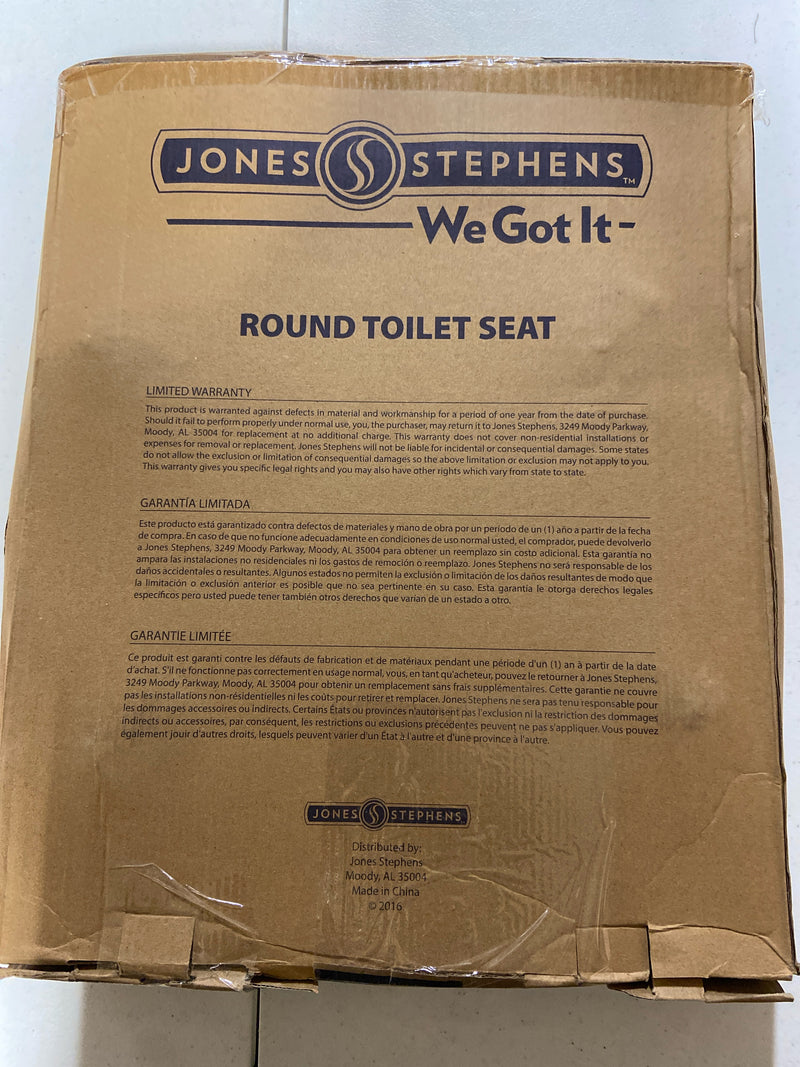 Jones Stephens C3B4R250 Comfort Seats Round Closed-Front Toilet Seat - Citron Yellow